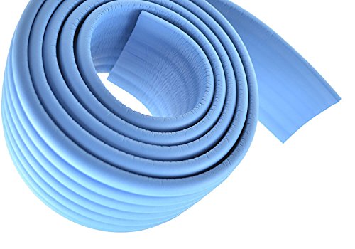 TUKA Multiusos Protector Espuma, 200cm x 80mm x 8mm Universal anticolisión Protector Rollo para Superficie Dura & Bordes, anticolisión Protección Tira para Bebés y niños, Azul, TKD7002-blue