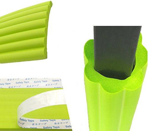 TUKA Multiusos Protector Espuma, 200cm x 80mm x 8mm Universal anticolisión Protector Rollo para Superficie Dura & Bordes, anticolisión Protección Tira para Bebés y niños, Verde, TKD7002-green