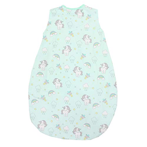 TupTam Saco de Dormir sin Mangas para Bebé, de Verano, Unicornio Menta Verde, 2-3 Años (92-98cm)