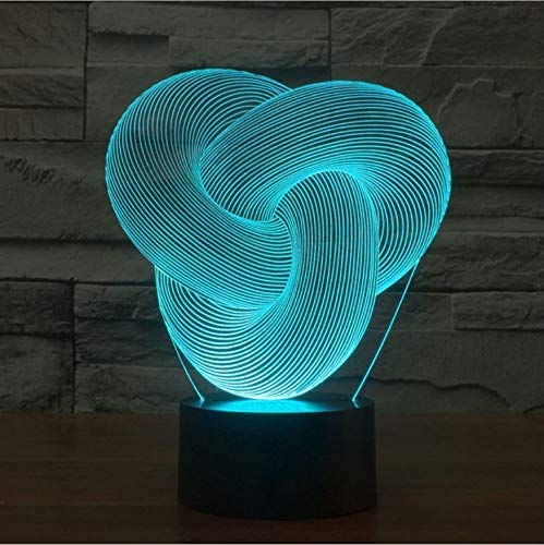 Twist Bedroom Small Desk Lamp 7 Colors Changing Led Night Lights Decoración para el hogar Kids Gift Toys Lamp