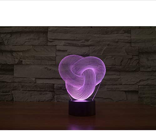 Twist Bedroom Small Desk Lamp 7 Colors Changing Led Night Lights Decoración para el hogar Kids Gift Toys Lamp