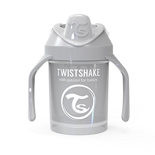 Twistshake 78272 - Vaso con boquilla, color pastel gris