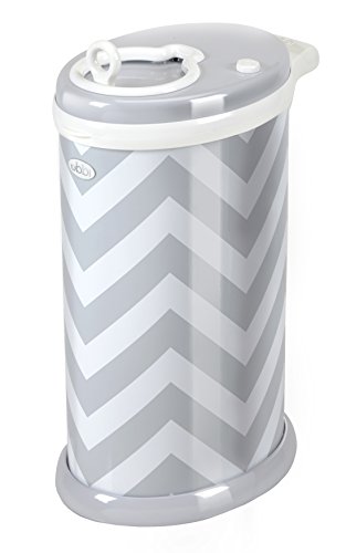 Ubbi U10020 - Contenedor de pañales chevron, color gris