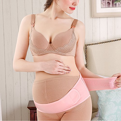 ULTNICE Embarazo Cinturón Apoyo Maternidad Abdomen Band Pregnancy Pelvic Support Belt Pink