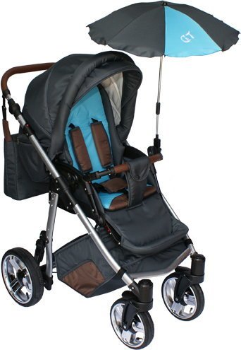 Universal sombrilla paraguas para carrito y Sport Buggy, pantalla para cochecito de bebé con soporte universal, UV schutz50 + toldo Protección Solar beige beige