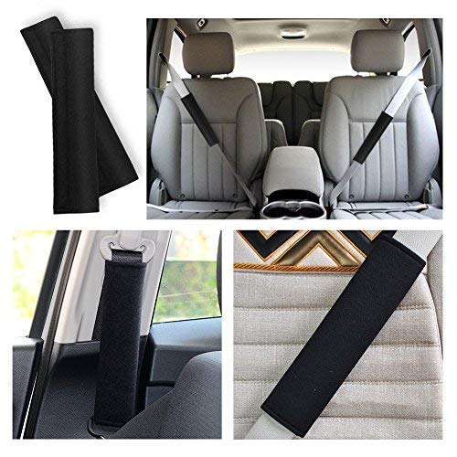 URAQT Almohadillas para Cinturón de Seguridad, Almohadilla Cinturon Coche, Almohadillas Protectores de Coche Hombro, Auto Almohada para Cinturón de Seguridad Soporte de la Cabeza Proteja Hombro 2PCS