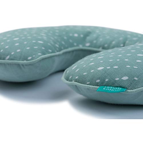 Urban Kanga Almohada Viaje Cervical de Bebé Cojín de Soporte de Cuello Infantil (Verde)