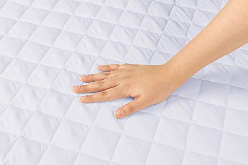 Utopia Bedding Juego de 2 Protector de Colchón Impermeable Para Cuna (71 x 132 x 18 cm) - Hipoalergénico Protector Colchón Acolchado para Camas de Bebé