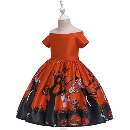 Vectry Disfraz De Princesa Mujer Outlet Ropa Bebe Invierno Vestidos De Ceremonia para Niñas Disfraces para Mujer Disfraces Halloween Vestidos Niña Vestir Vestidos para Vestido Anaranjado