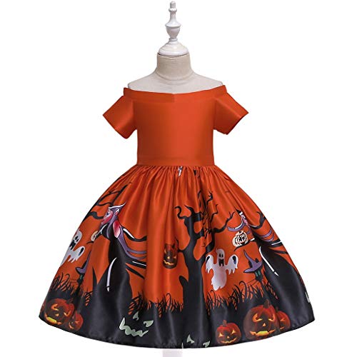 Vectry Disfraz De Princesa Mujer Outlet Ropa Bebe Invierno Vestidos De Ceremonia para Niñas Disfraces para Mujer Disfraces Halloween Vestidos Niña Vestir Vestidos para Vestido Anaranjado