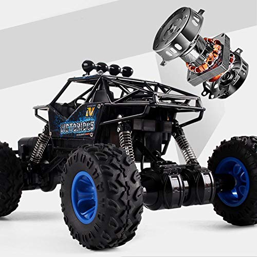 Vehículos RC para vehículos todo terreno, 1: 16 Coche a escala reducida 2.4G 4CH 4WD Rock Crawler 4x4 Conducir un coche (6255) Doble motor de control remoto Coche de control remoto