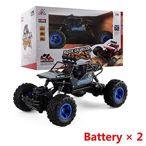 Vehículos RC para vehículos todo terreno, 1: 16 Coche a escala reducida 2.4G 4CH 4WD Rock Crawler 4x4 Conducir un coche (6255) Doble motor de control remoto Coche de control remoto