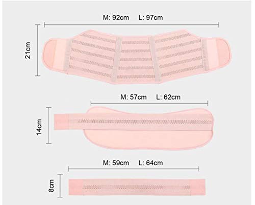 Viedouce Cinturón de Maternidad,Faja de Embarazo,Apoyo Durante Embarazo,Banda Abdomen/Cintura/Espalda/Pélvico/Vientre,Respirable Ajustable Pélvica Faja Soporte Posterior(M)