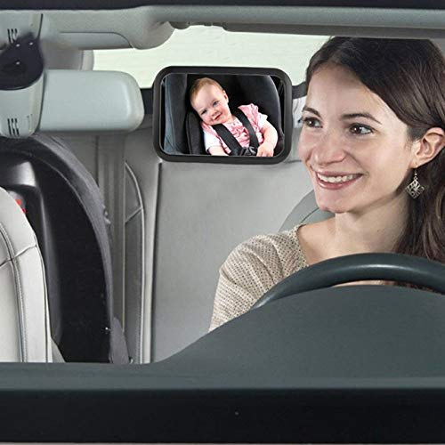 Vista posterior del espejo del asiento trasero de la seguridad del coche del niño del bebé 360 grados ajustable