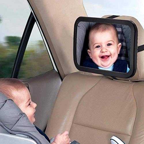 Vista posterior del espejo del asiento trasero de la seguridad del coche del niño del bebé 360 grados ajustable