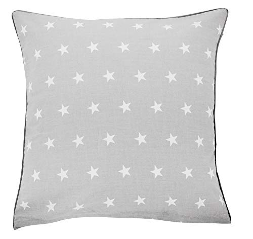 Vizaro - Funda Cojín para Bebé-Niño - 30x30cm - Para Cuna, Cama infantil habitación bebé - - Algodón Puro - Hecho UE, OekoTex - Estrellitas