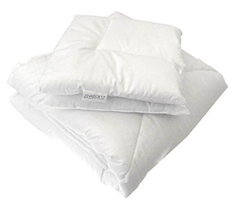 Vizaro - Relleno Nórdico - Edredón 300g de MaxiCuna y Almohada - Algodón Puro. - Invierno - Antialérgico, Antiácaros, Antimoho - MaxiCuna 70x140cm -