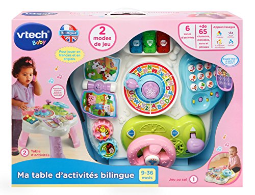 VTech – 181565 – Ma – Mesa de Actividad bilingue – Rosa