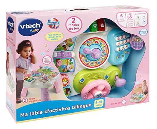 VTech – 181565 – Ma – Mesa de Actividad bilingue – Rosa