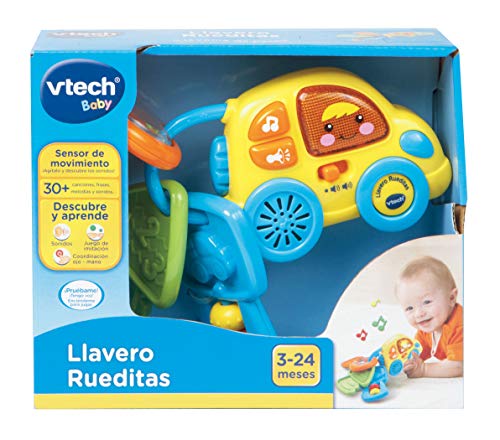 VTech-80-150622 Llavero electrónico Infantil con Forma de Coche (3480-150622)