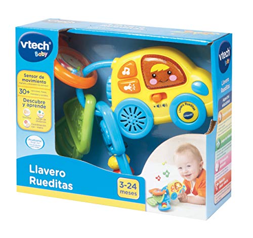 VTech-80-150622 Llavero electrónico Infantil con Forma de Coche (3480-150622)