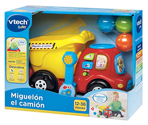 VTech-80-166522 Camión Interactivo con luz y Sonido, 22.9 x 21.6 x 17.8 (3480-166522)