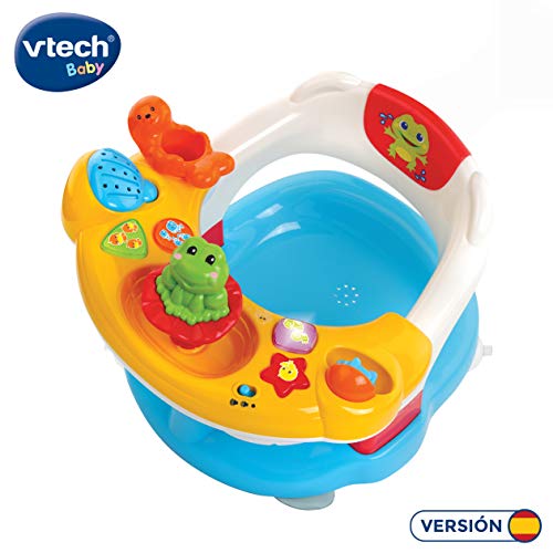 Vtech Aquasilla 2 en 1, silla de baño y panel de actividades, juguete para jugar dentro y fuera del agua, multicolor (80-515422)