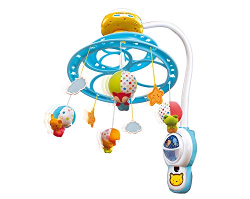 VTech - Baby Noche Estrellitas, Proyector móvil para bebé, con luces y sonidos relajantes, lámpara/módulo extraíble, mando a distancia y temporizador (80-181022)