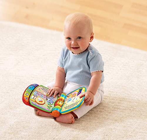 VTech Baby - Primeras canciones, Libro musical infantil con canciones populares para niños, botones para aprender instrumentos y sus sonidos (80-166722)