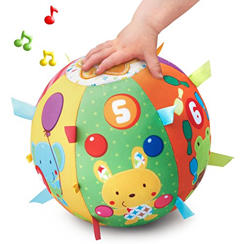 VTech- Bola cantarina Pelota Interactiva de Tela con Más de 50 Canciones, Multicolor, 24.9 x 14.0 x 8.9 (3480-166122)