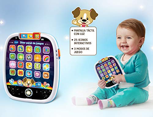 VTech- Diver Juegos Actividades electrónico Interactivo con Panel táctil (3480-602922)