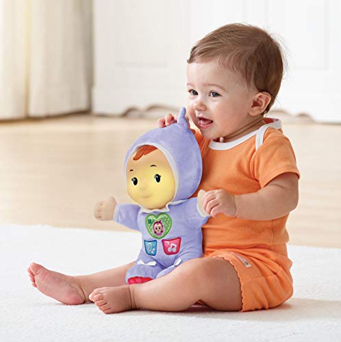 VTech Estela luz de Cuna, Suave Peluche Infantil Que Brilla en la Oscuridad para calmar y relajar al bebé a la Hora de conciliar el sueño, más de 70 Canciones, Sonidos y tiernas melodías