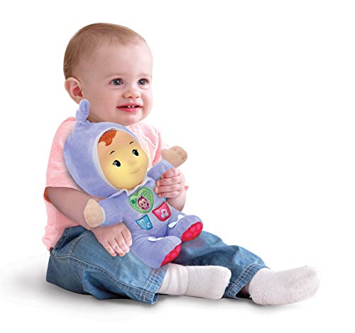 VTech Estela luz de Cuna, Suave Peluche Infantil Que Brilla en la Oscuridad para calmar y relajar al bebé a la Hora de conciliar el sueño, más de 70 Canciones, Sonidos y tiernas melodías