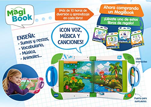 VTech – Libro para Magibook Formas y colores, Aprende en casa, Desarrollo de la creatividad con más de 40 actividades y cientos de interacciones, Nivel 1, 2-5 años (3480-480522)