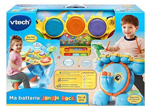 VTech Ma Batterie Jungle Rock - Juguetes Musicales (1,5 año(s), 4 año(s), AA, 550 mm, 200 mm, 381 mm)