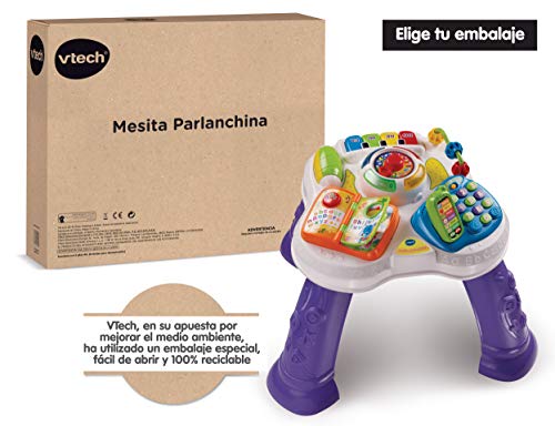 Vtech- Mesita parlanchina 2 en 1, SPB, Color morado (80-148067)