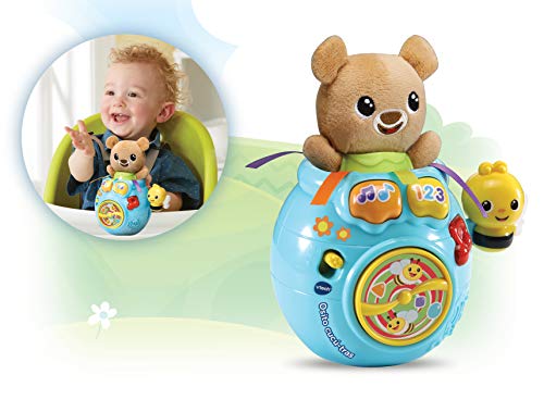 VTech- Osito cucú-Tras Peluche Interactivo con Canciones Frases y melodías. (3480-528322)