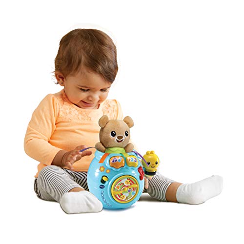 VTech- Osito cucú-Tras Peluche Interactivo con Canciones Frases y melodías. (3480-528322)