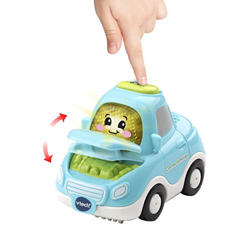 VTech- Pilar Coche Familiar TutTut Bólidos Vehículo Interactivo con Voz, música y Efectos de Sonido, Incluye botón Sorpresa, Multicolor (80-514122)