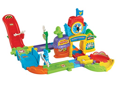 VTech Play Set electrónico interactivo con "La Estación de tren" y un coche exclusivo de Mickey (80-512222)