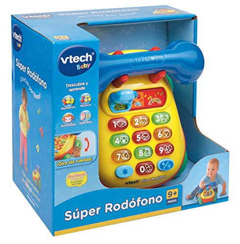 VTech- Teléfono Interactivo Infantil con luz y Voz (3480-068422)