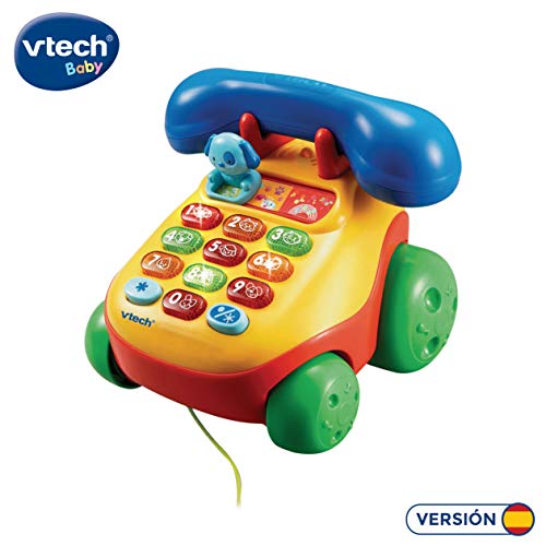 VTech- Teléfono Interactivo Infantil con luz y Voz (3480-068422)