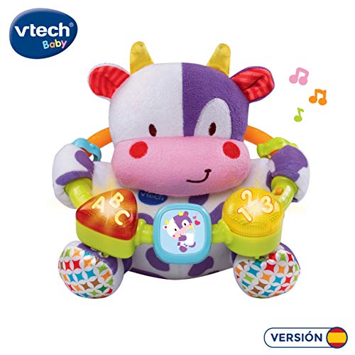 VTech- Vaca muusical Peluche Interactivo de Bebe con Suaves, Multicolor, única (3480-166022)