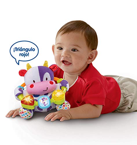 VTech- Vaca muusical Peluche Interactivo de Bebe con Suaves, Multicolor, única (3480-166022)