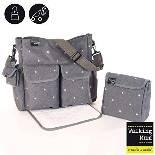 Walking Mum Gaby Winter - Bolsa canastilla, color gris