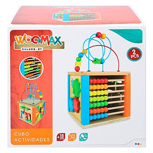 WOOMAX- Centro de actividades de madera (Colorbaby 42745)