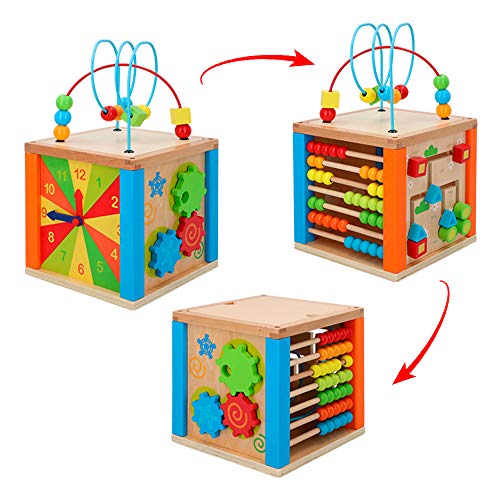 WOOMAX- Centro de actividades de madera (Colorbaby 42745)