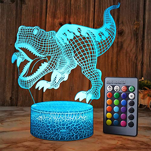 XEUYUTR Dinosaur Gifts Toys Night Light Party Decoración Lámparas Navidad Regalo de cumpleaños para niños Edad 5 4 3 1 6 2 7 8 9 10 11 años Niños