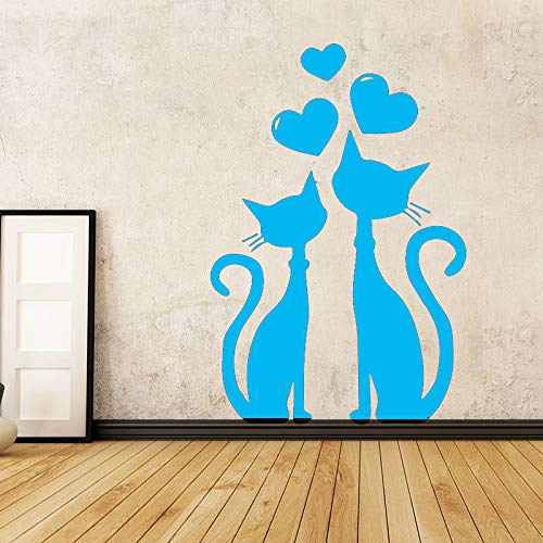 xingbuxin Classic Love Cat Vinyl Wallpaper Rollo Muebles Decorativos Sala de Estar Habitación para niños Vinyl Art Decals 3 XL 58cm X 86cm