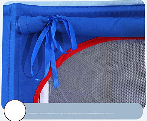 XJRS Tienda de campaña for Cama Sencilla, fácil de Montar, Ropa de Cama Tiendas de campaña con Ventana, Obras en la Cama o en el Suelo (Color : Azul)